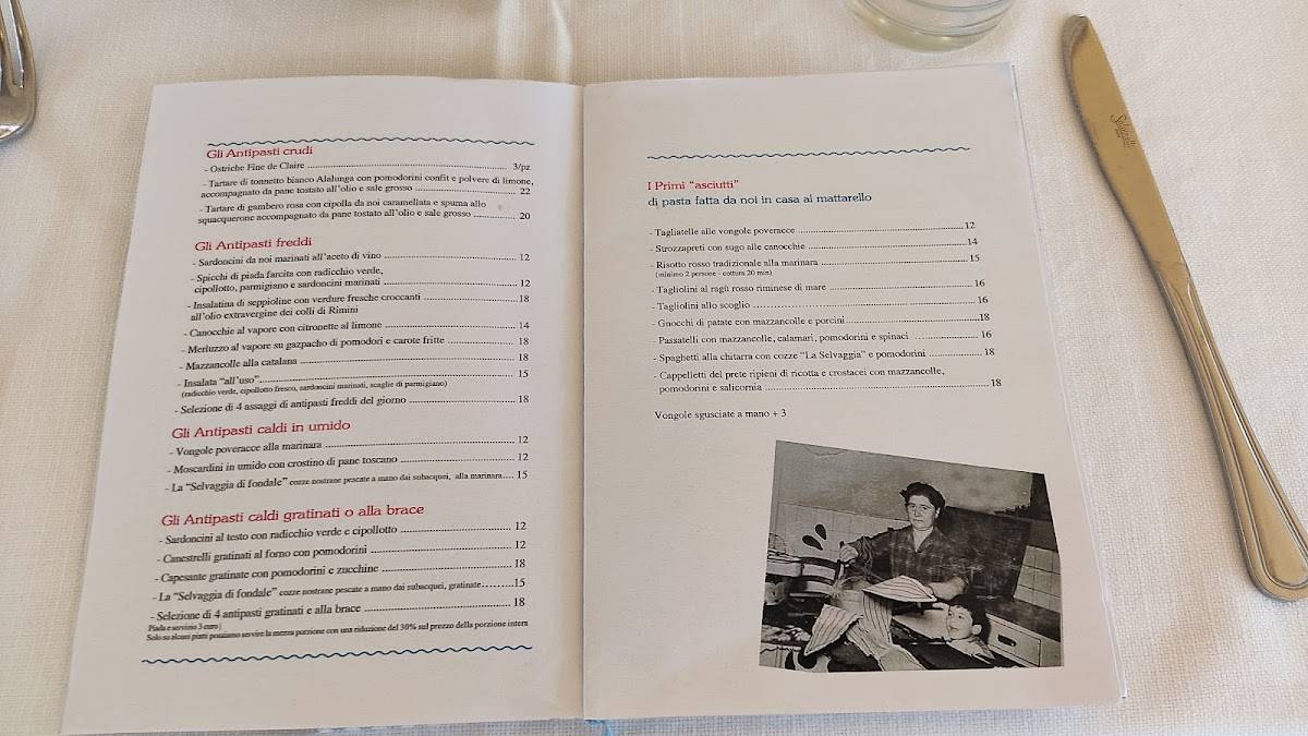 Menu di La Marianna 