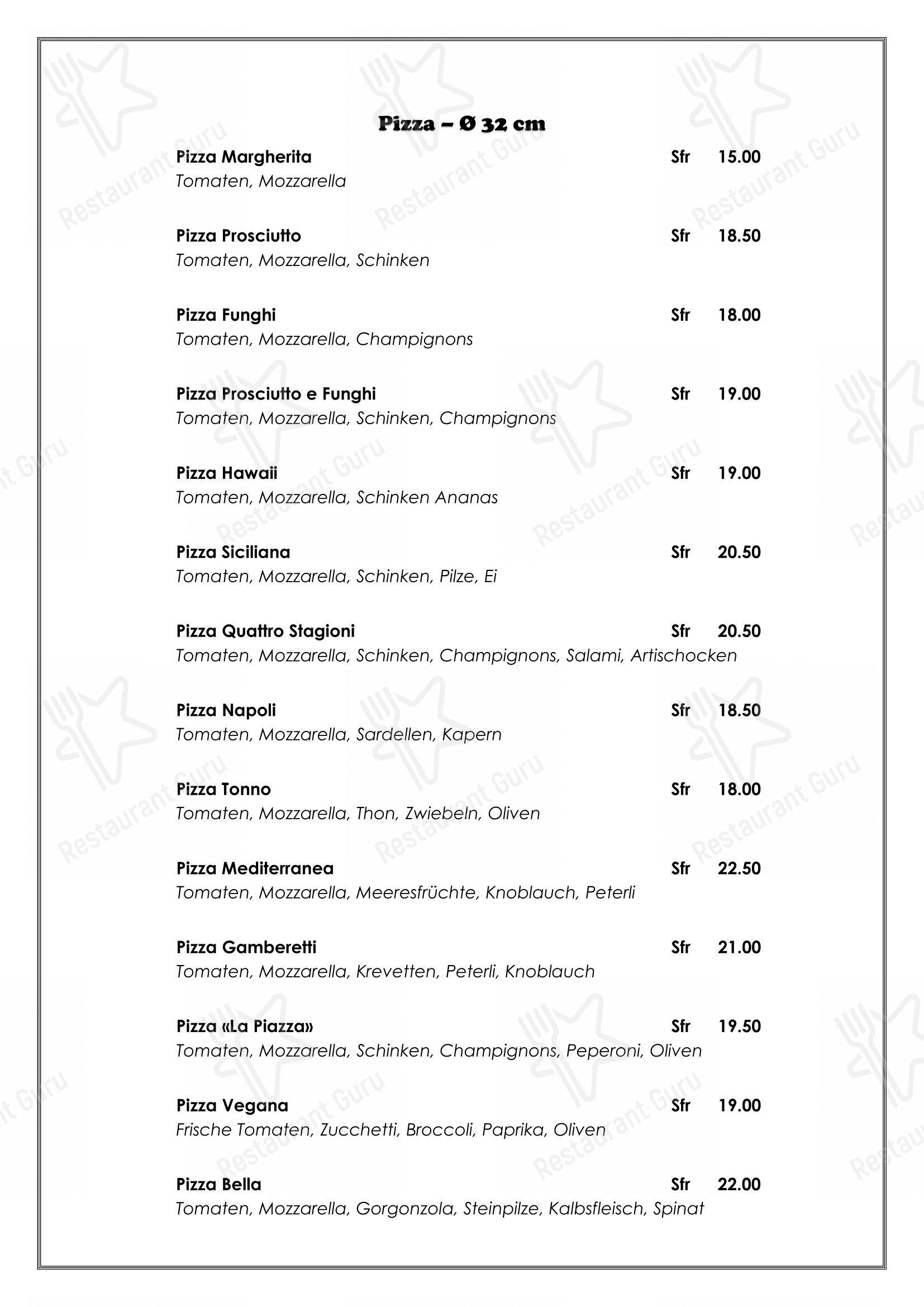 Крафт меню per La Piazza pizzeria