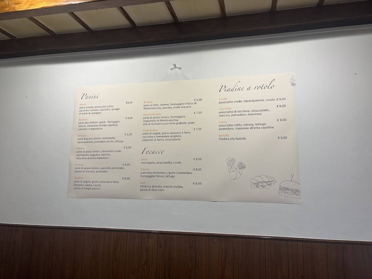 Menu di La Piazzetta 