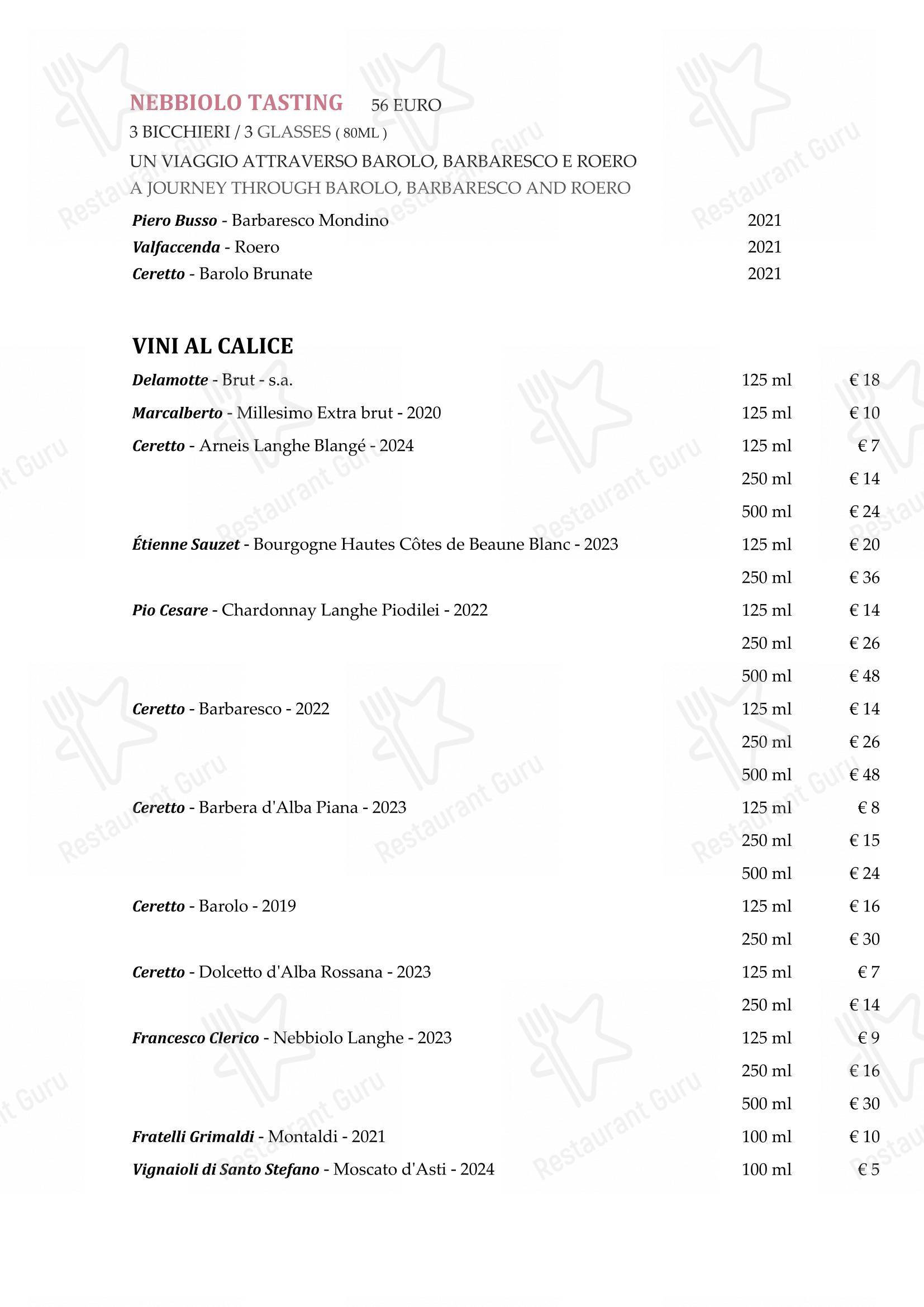 La Piola in Alba - 菜单