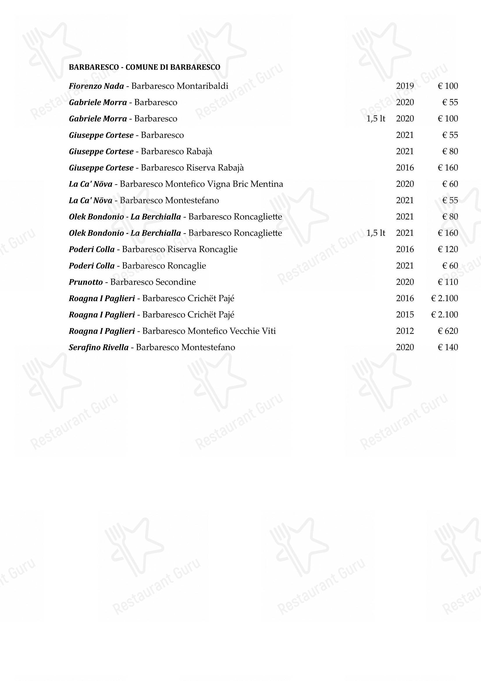 Menu di La Piola - 菜单