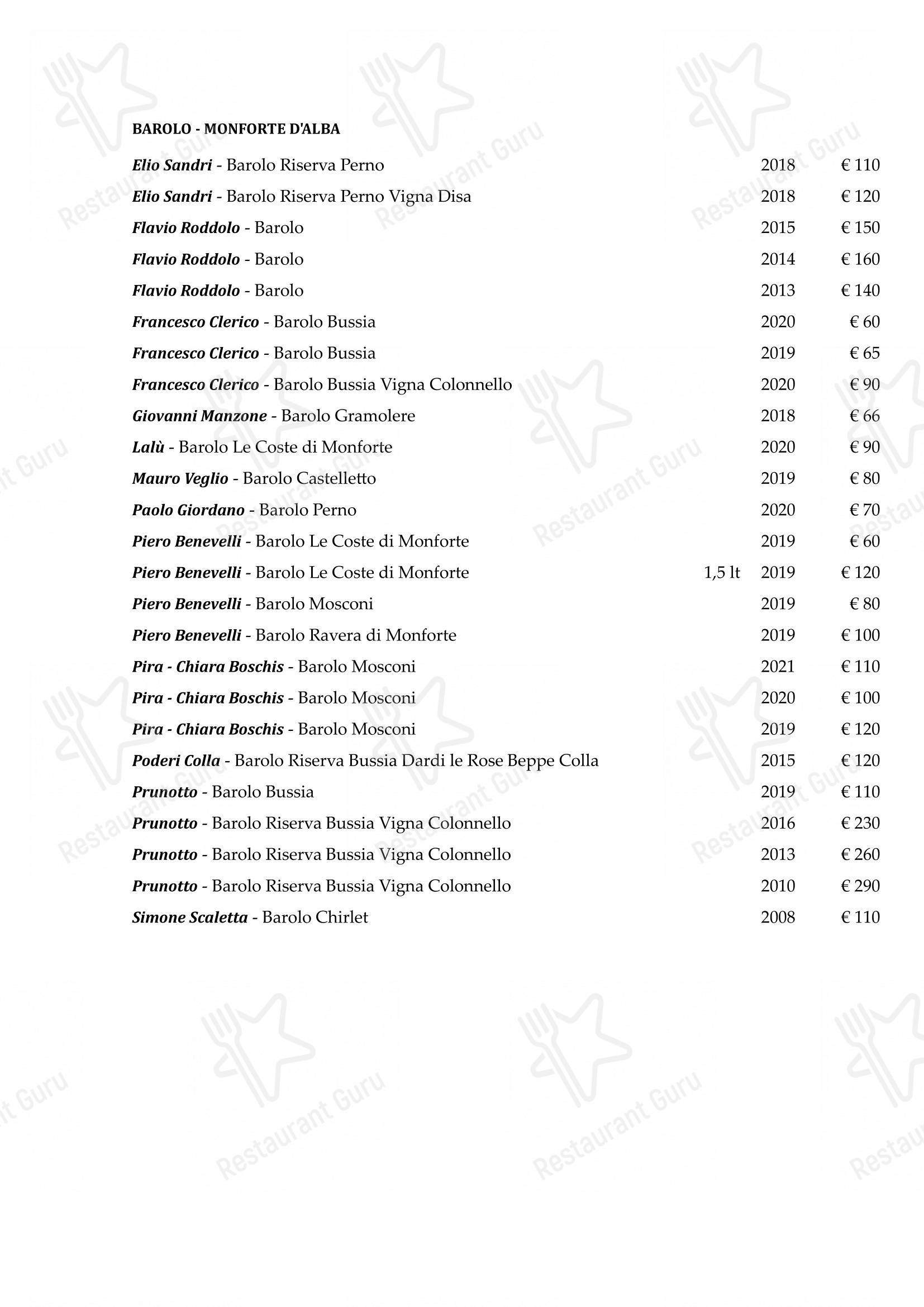 Menu di La Piola - 菜单