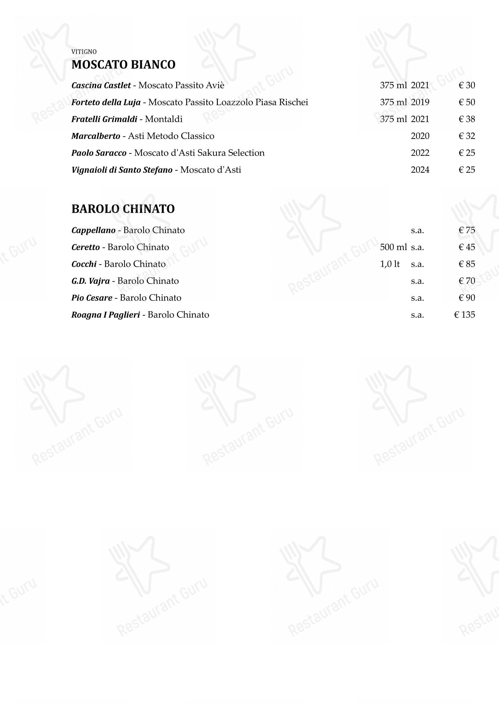 Menu di La Piola - 菜单