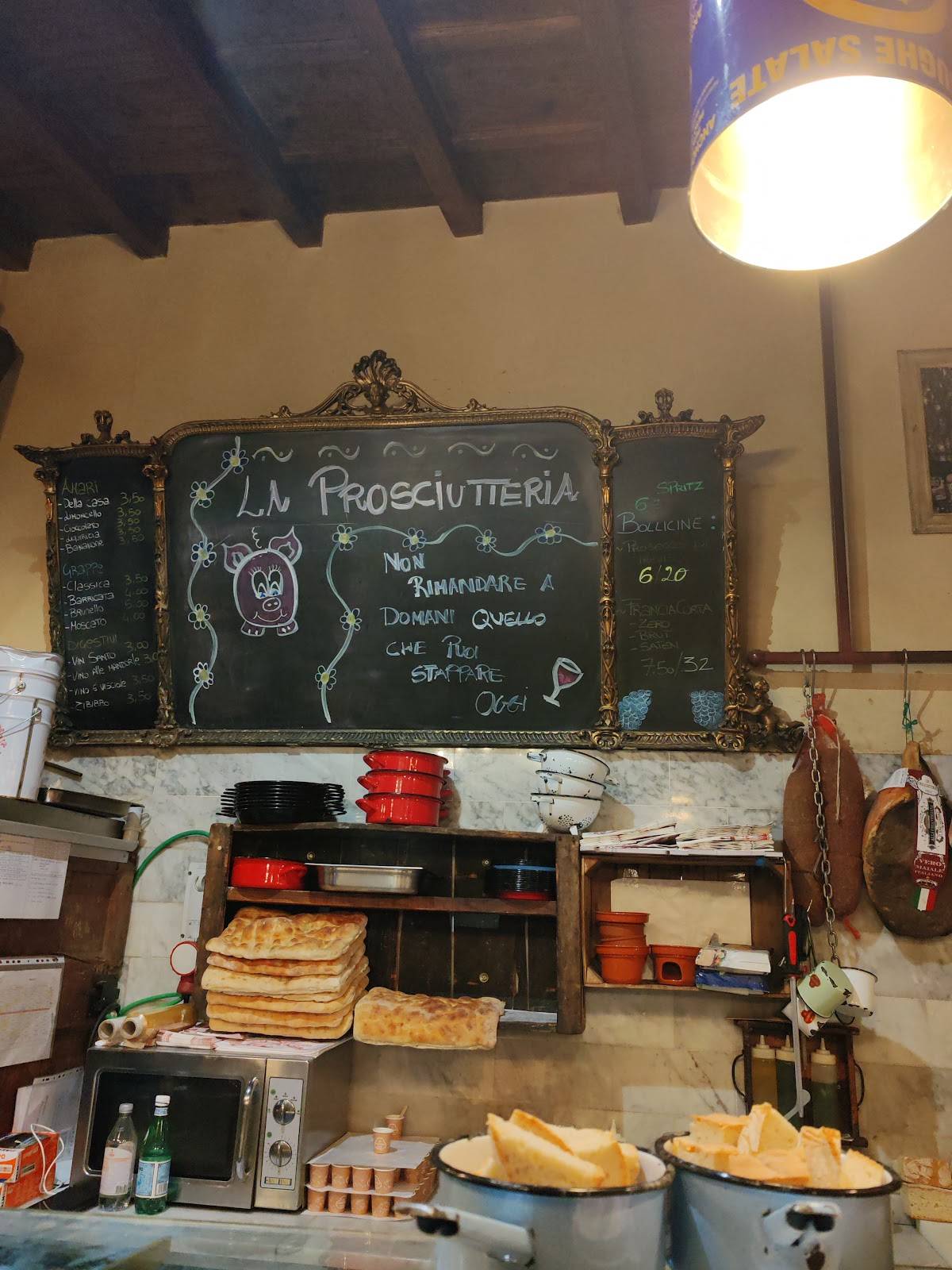 Menu di La Prosciutteria Milano Navigli 