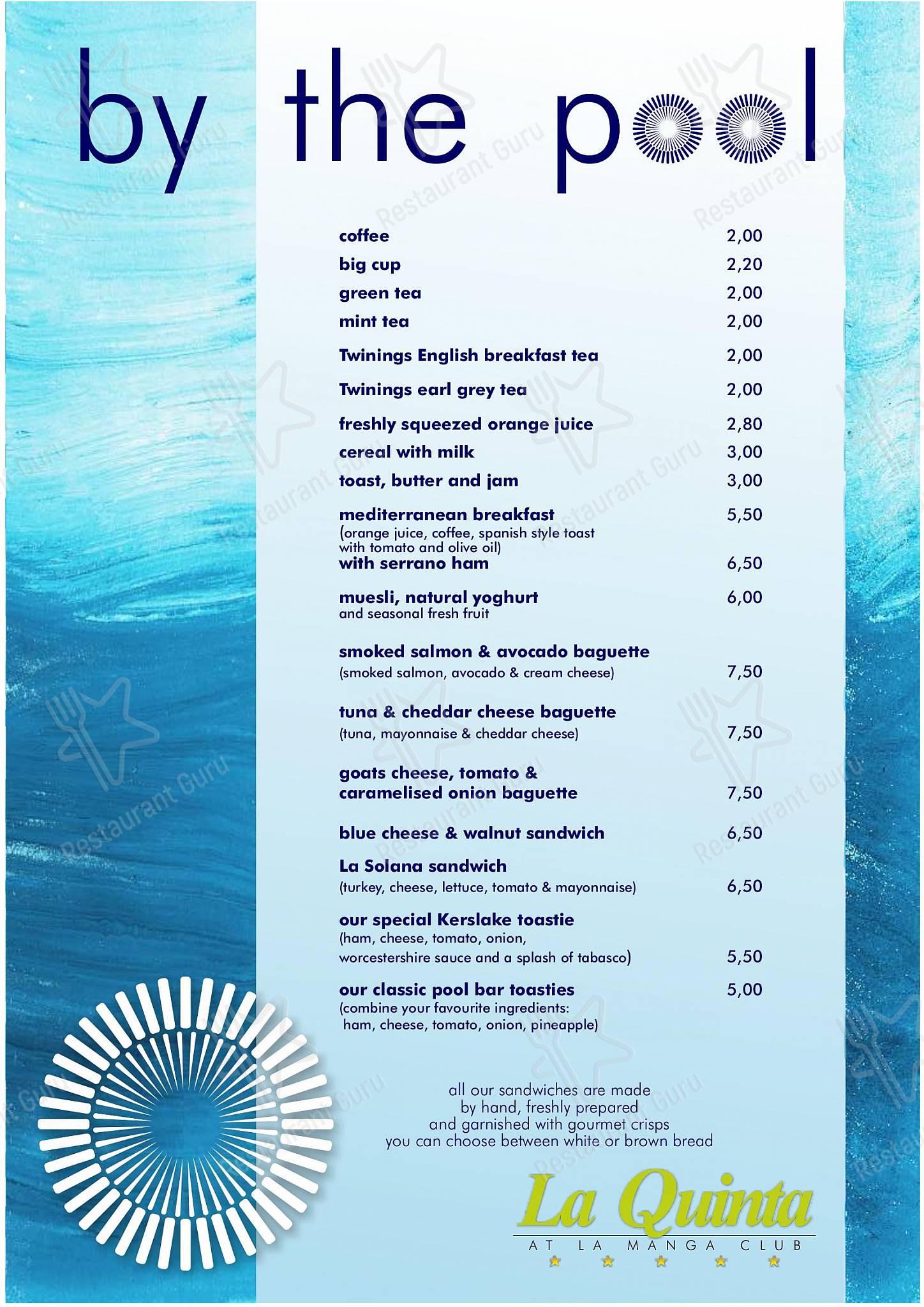 Carta de LA SOLANA BAR & RESTAURANT., Atamaría
