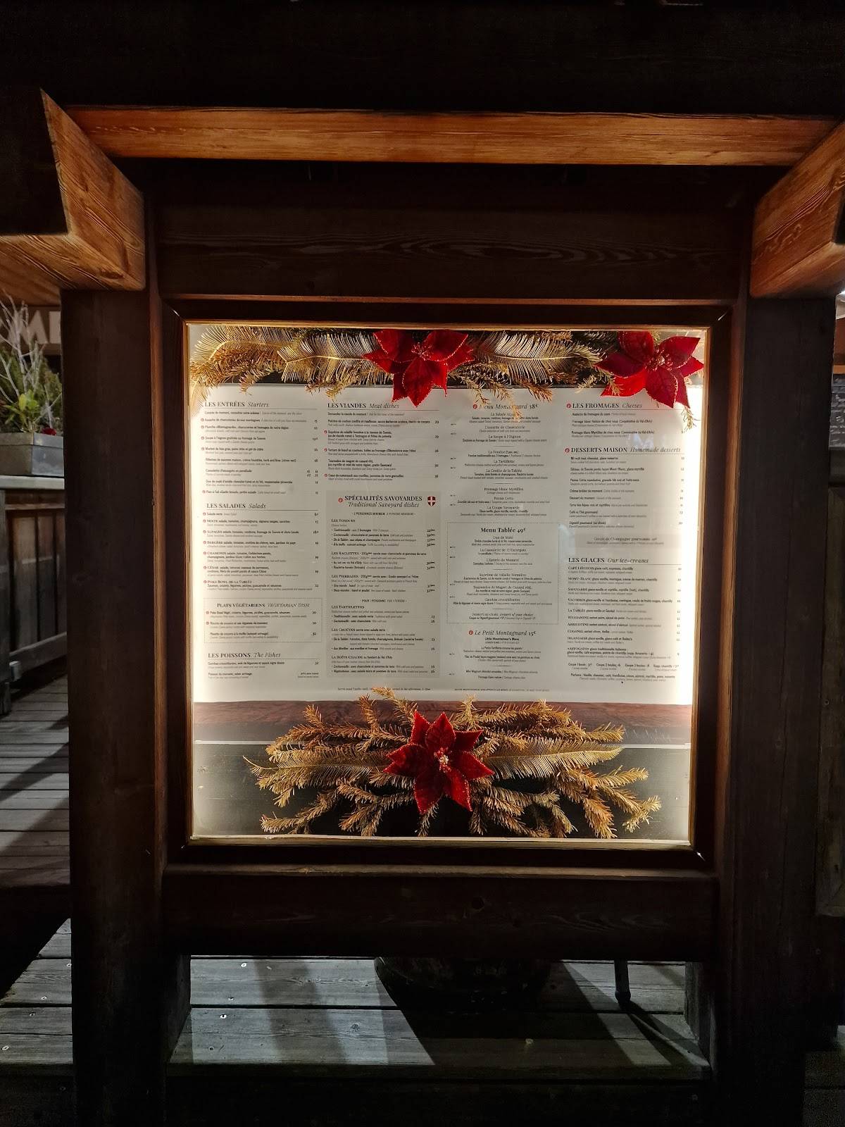 Menu de Restaurant La Tablée