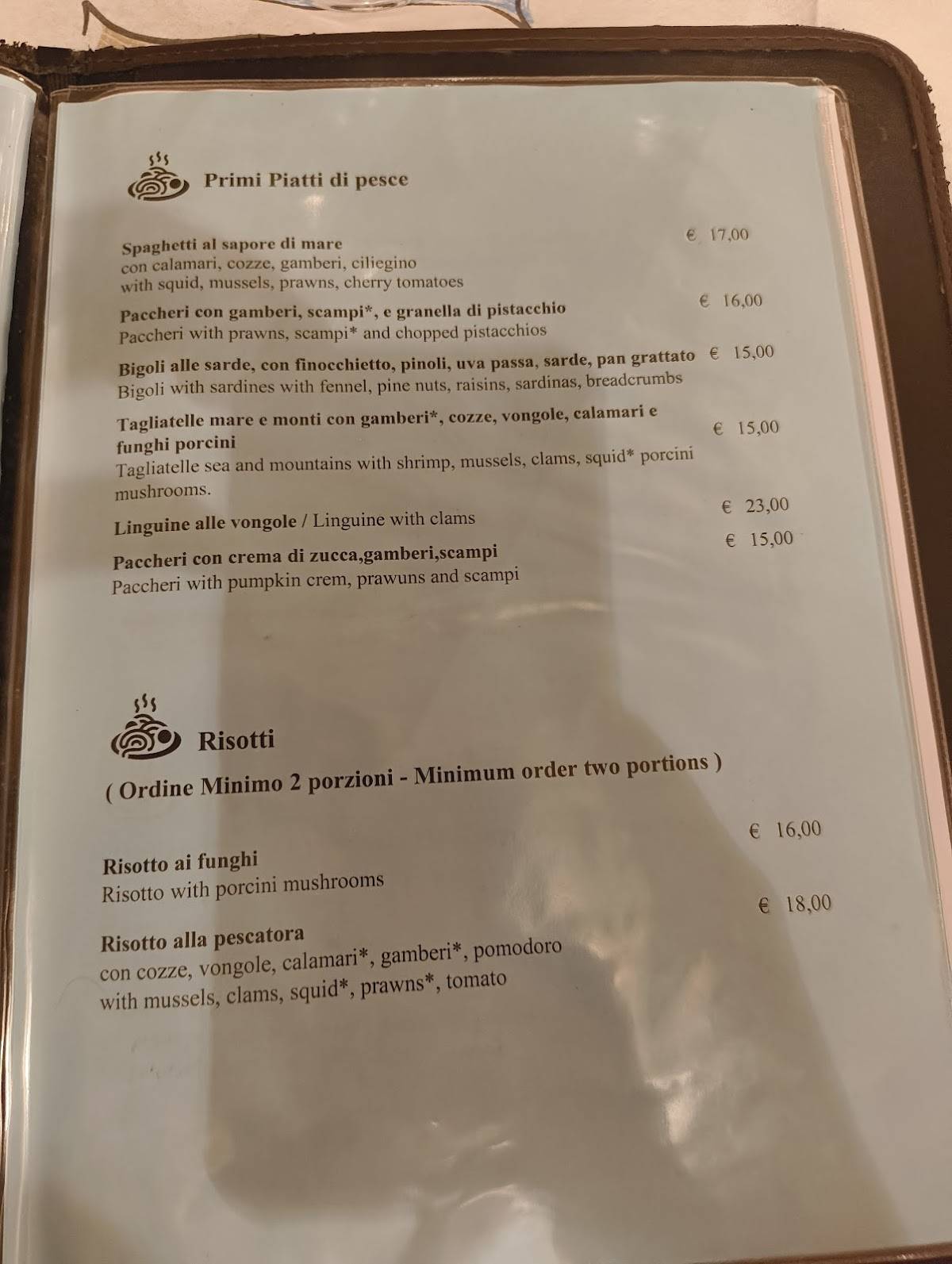 Menu di La Tavernetta Uno Da Simone 