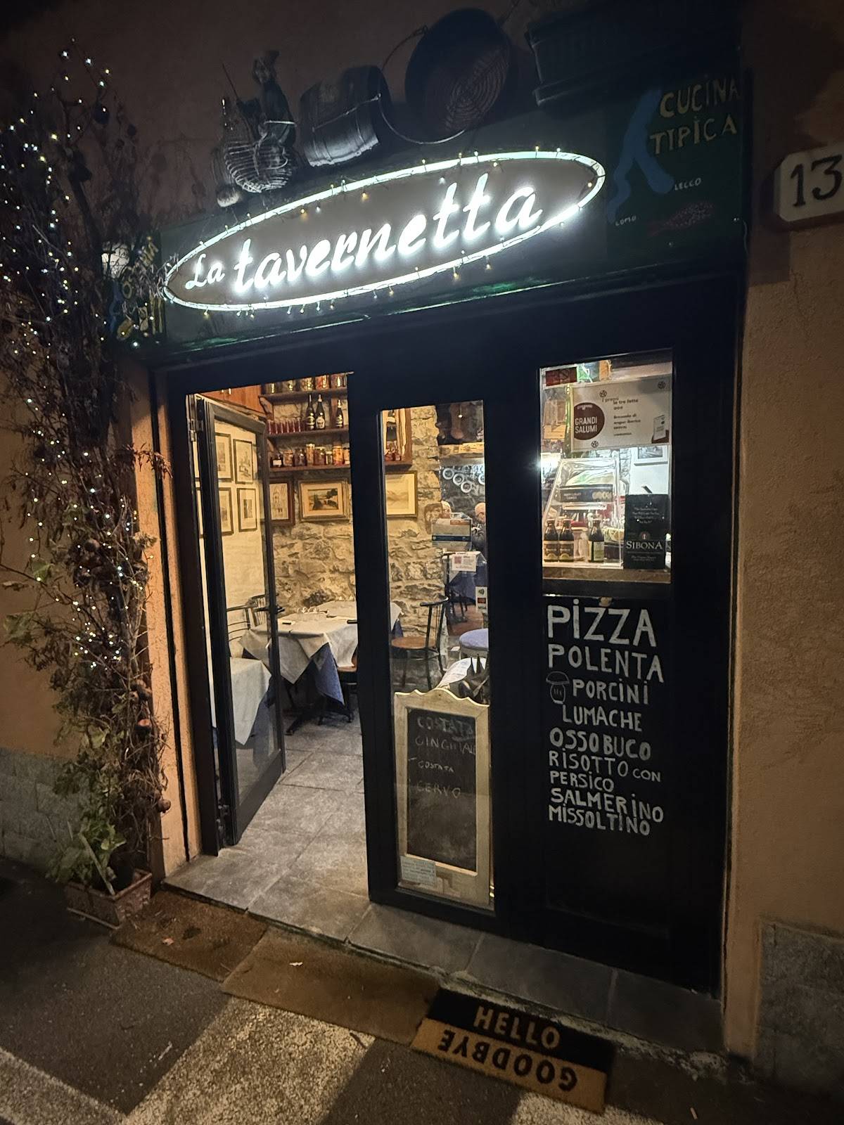 Menu di Osteria Tavernetta 