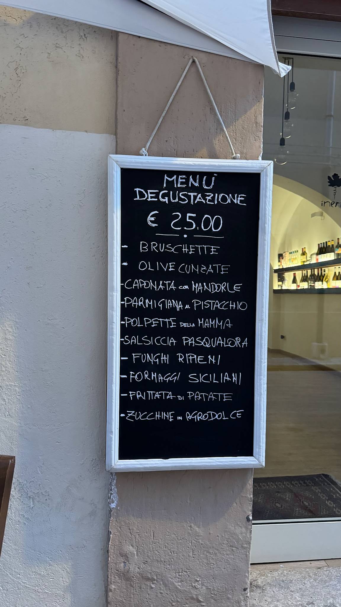 Menu di Vineria 