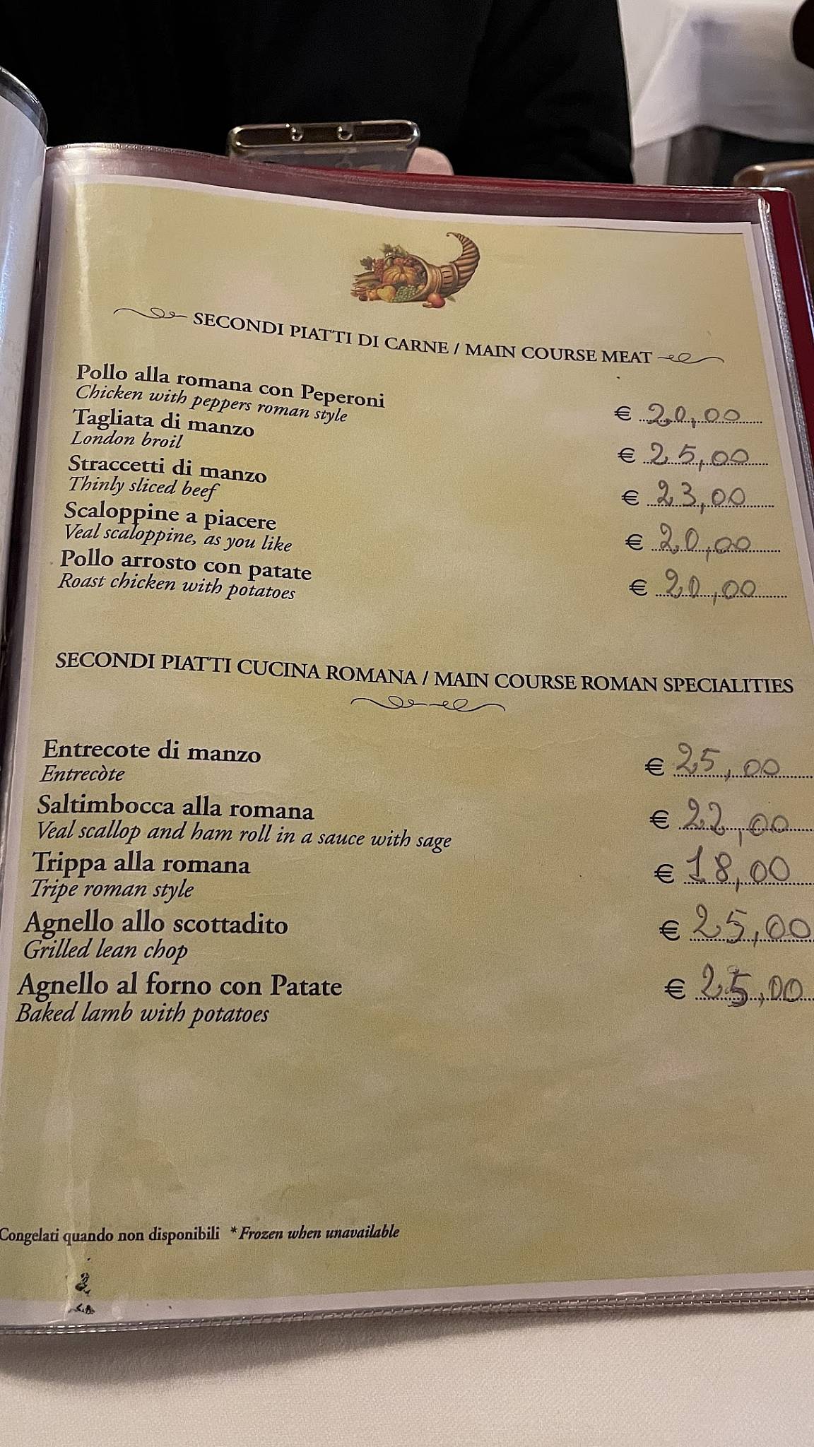 Menu di Laganà 