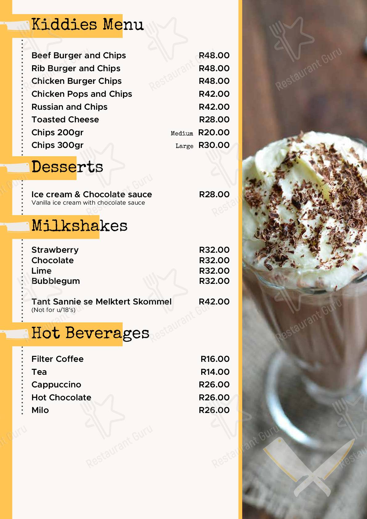 Découvrez le menu pour Landdros Pub