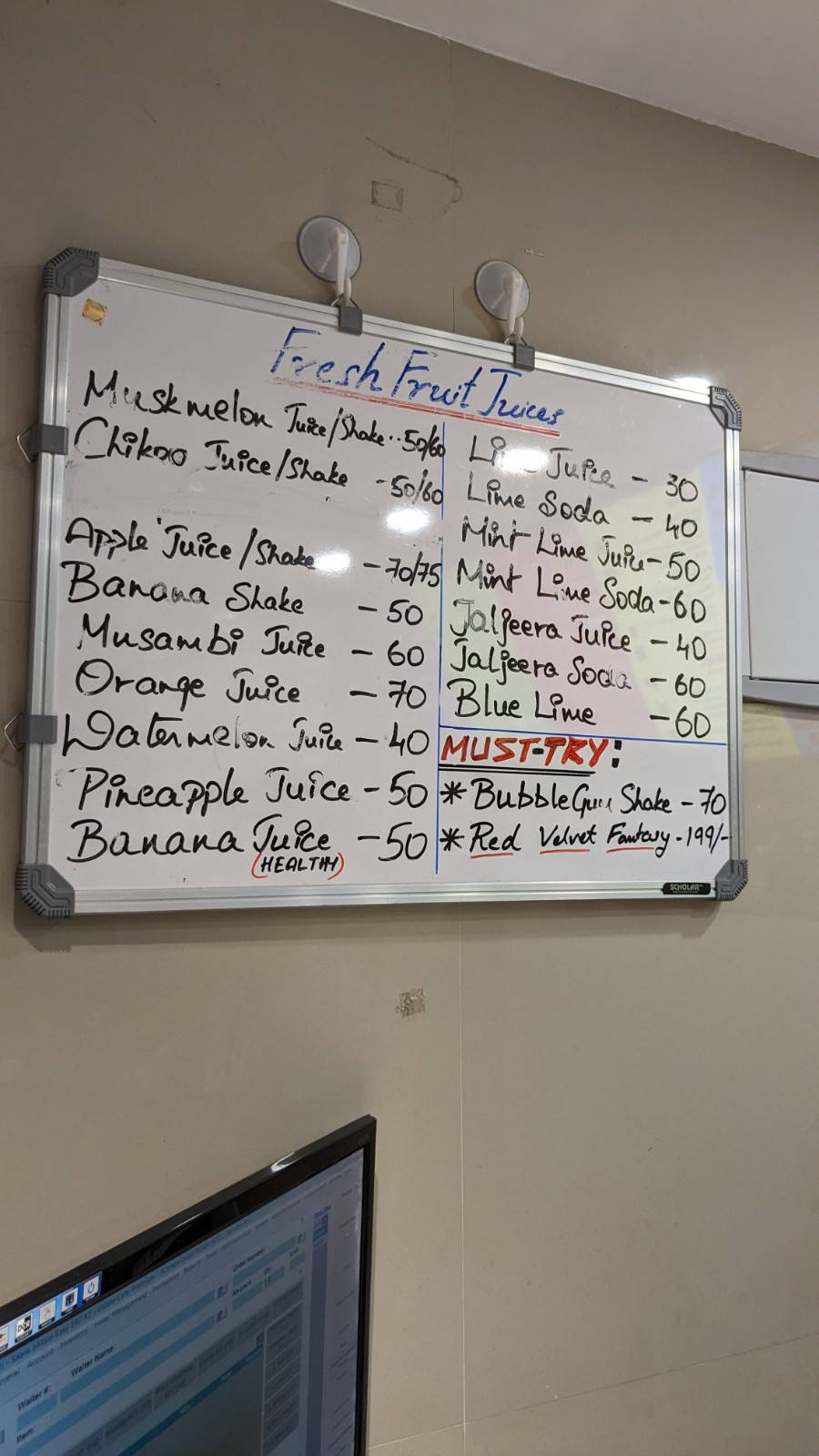 Lassi Tales menu