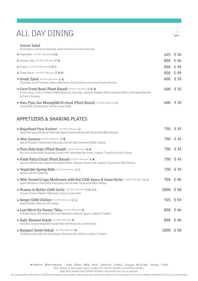 Latest Recipe menu
