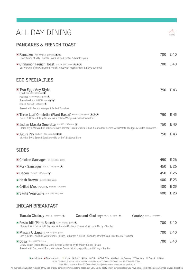 Latest Recipe menu
