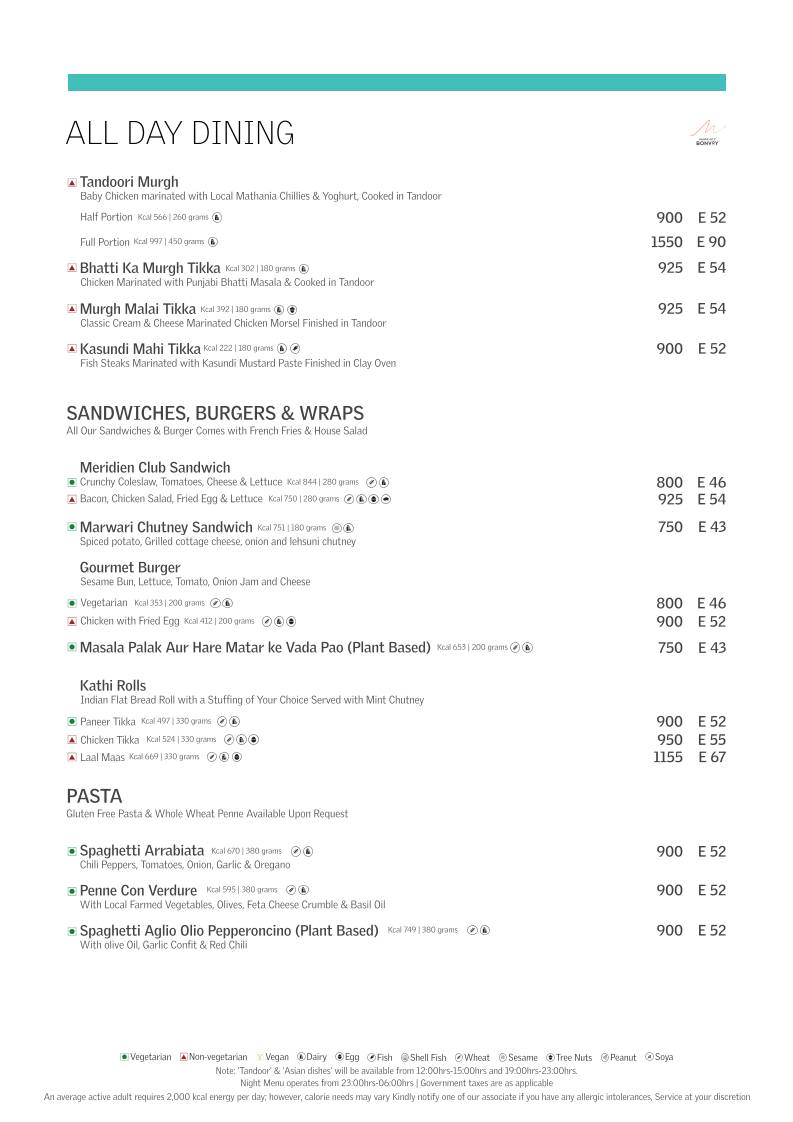 Latest Recipe menu