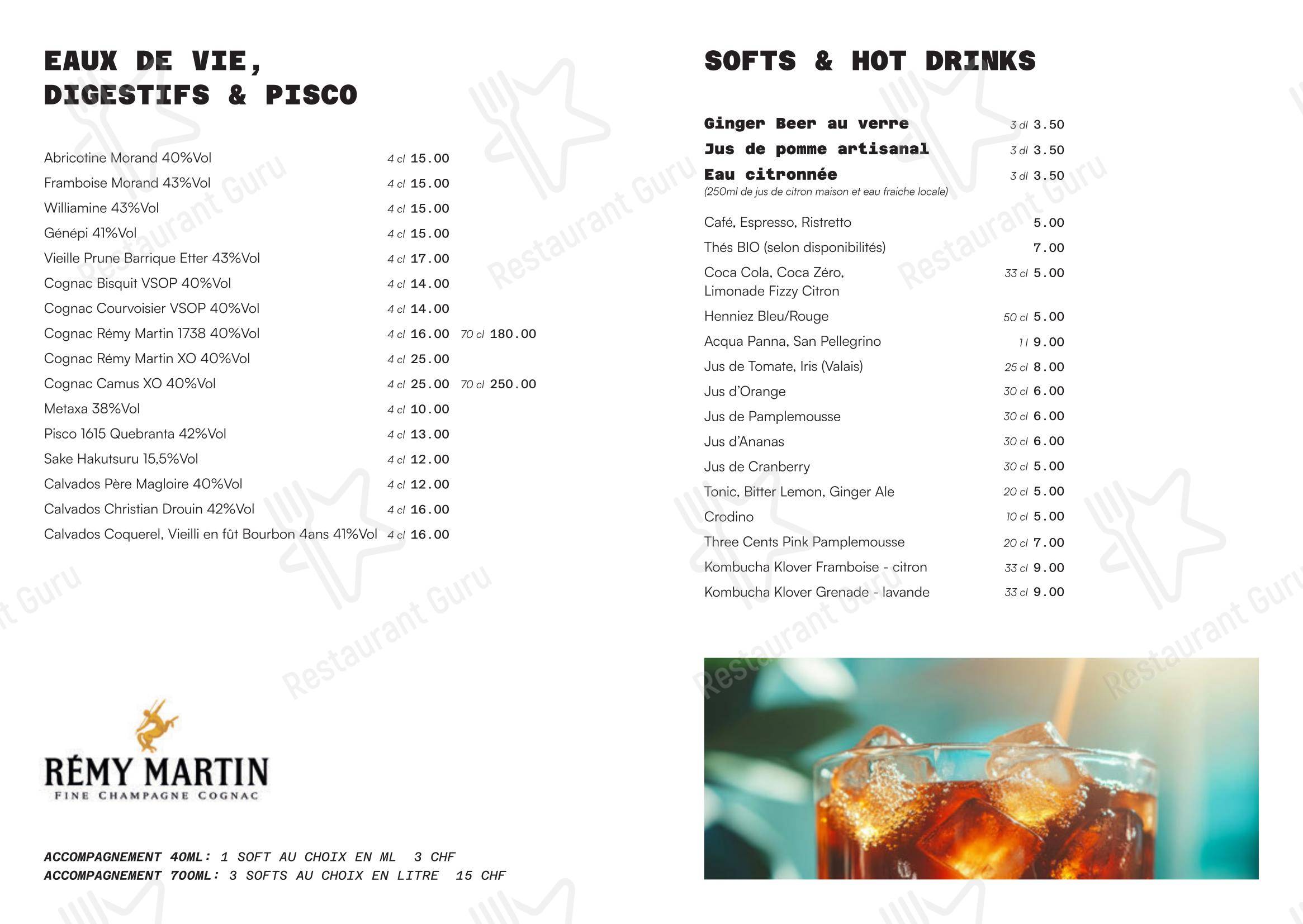 Lausanne Cocktail Club in Losanna - Menu bar