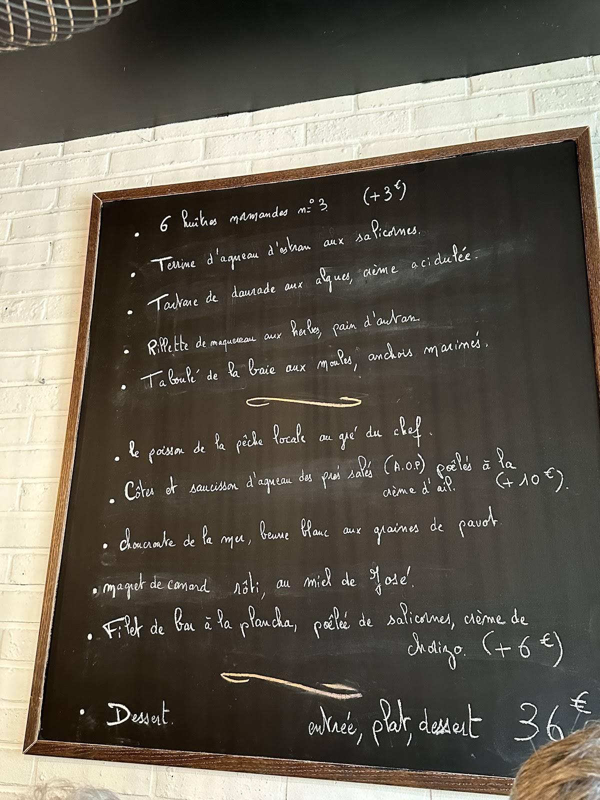 Menu au Le Carré Gourmand restaurant, Le Crotoy