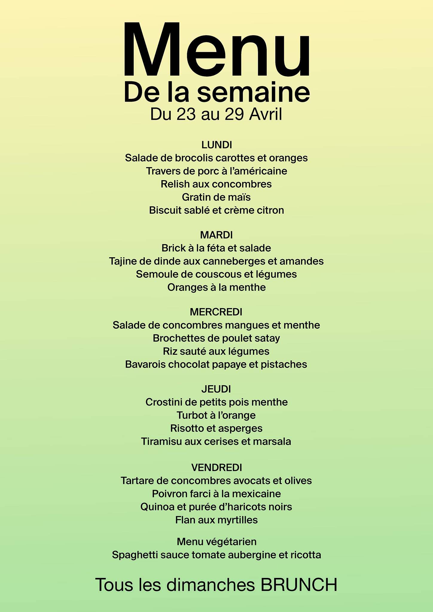 Menu di Le Souffleur 