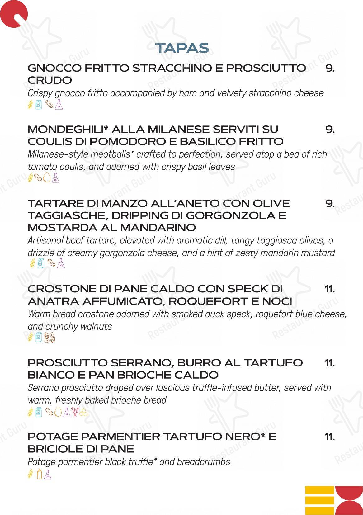 Menu di LiQuido Rooftop Bar - Основное меню