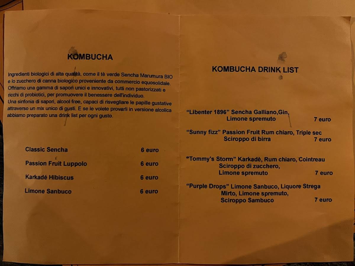Menu di Libenter moderna osteria 
