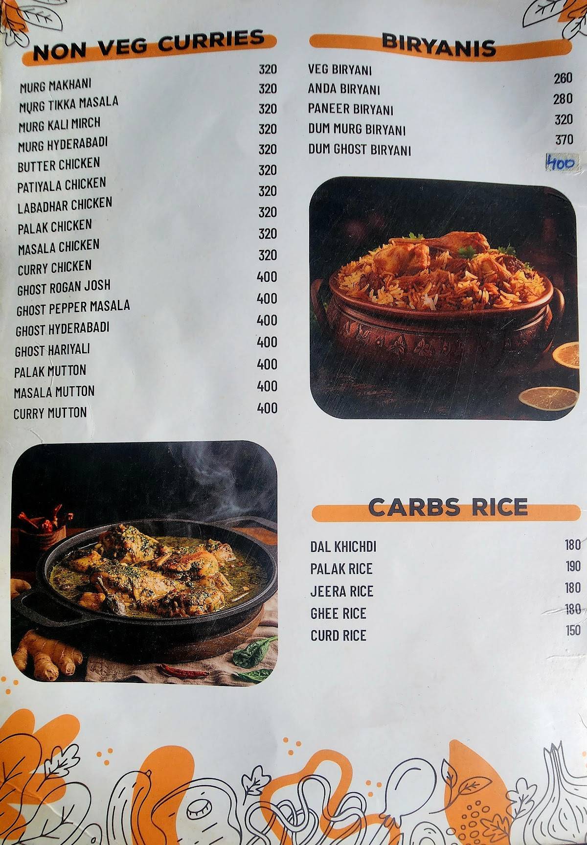 Limitless Bar & Kitchen (Best pub in Kalyan Nagar) menu