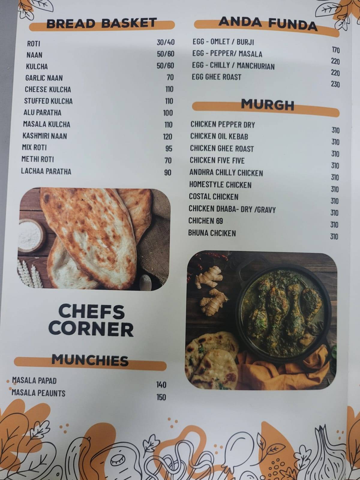 Limitless Bar & Kitchen (Best pub in Kalyan Nagar) menu