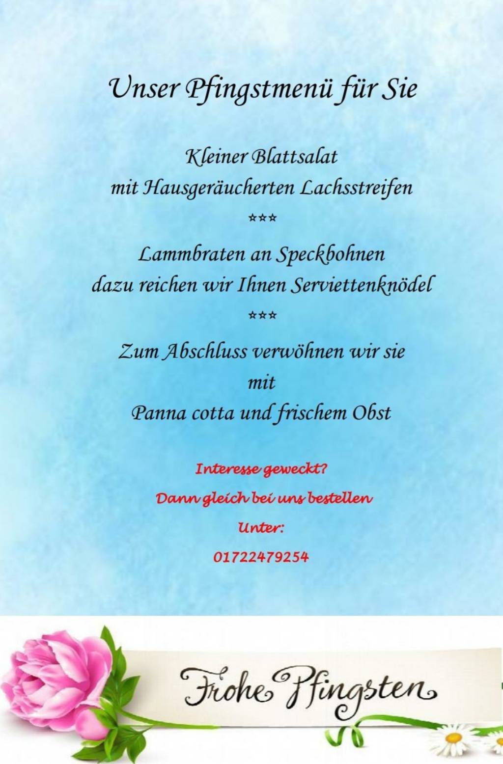 Speisekarte von Der Garten von SORRENTO Restaurant, Löbau
