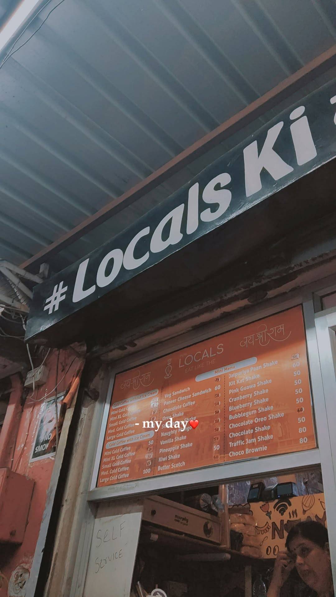 Locals - Eat Like The menu