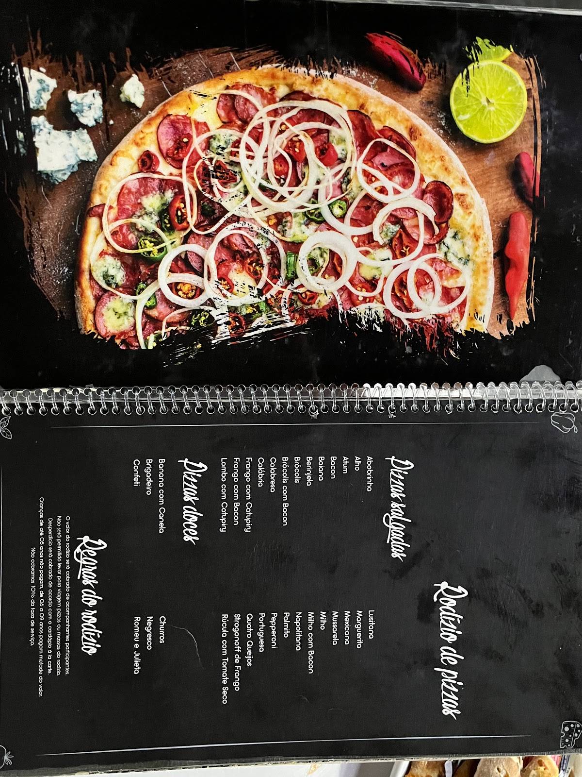 Torre di Pizza cardápio