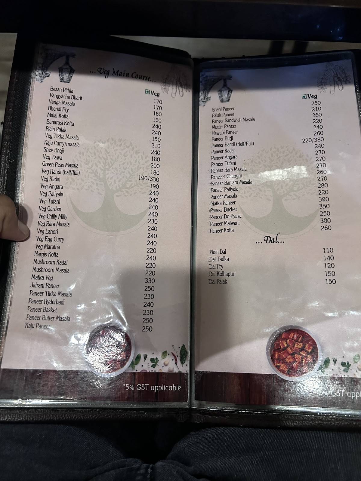 Chinchvan restaurant menu