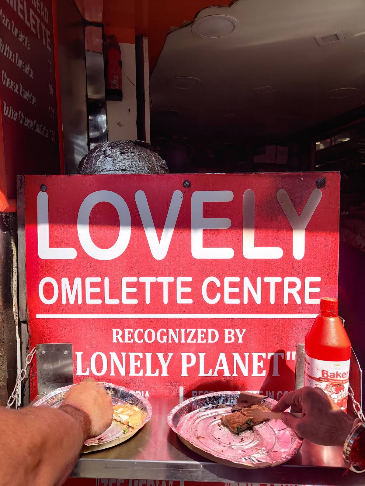 Lovely Omelette Centre menu