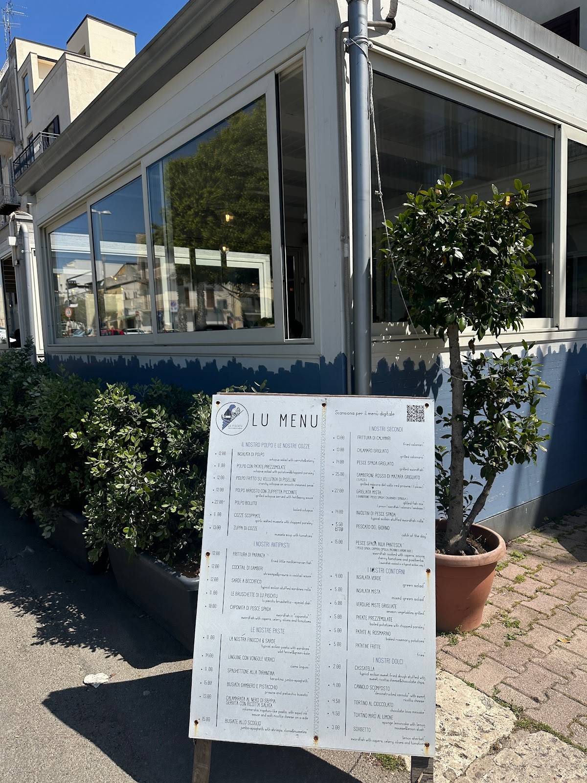 Menu di Tano Pescheria 