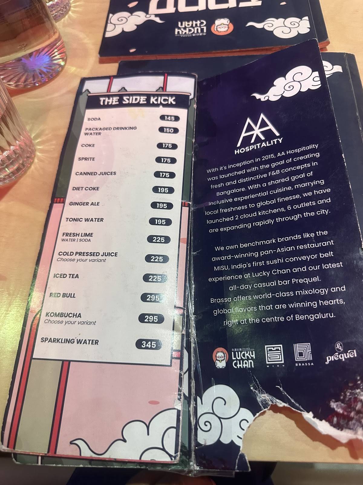 Lucky Chan - Dim Sum and Sushi Parlour, Bellandur menu