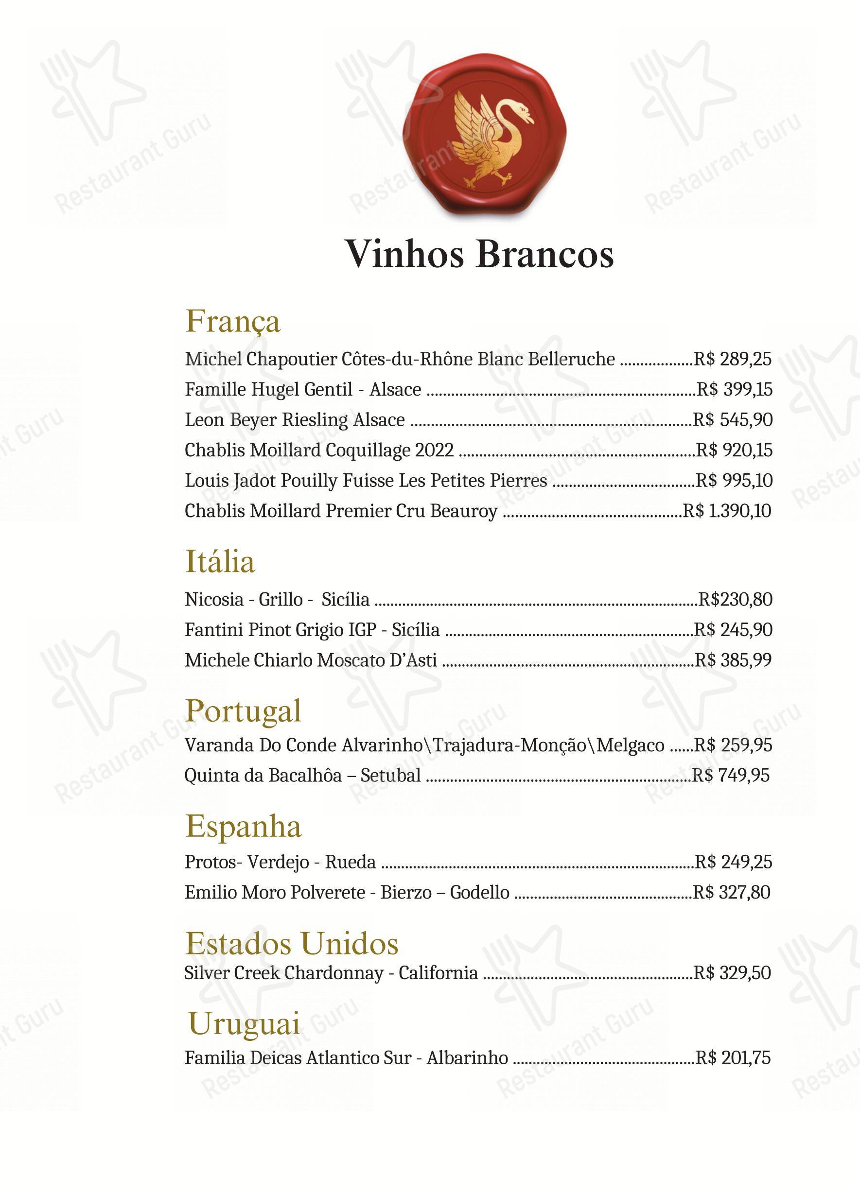 Основное меню para Ludwig Restaurant em Campos do Jordão