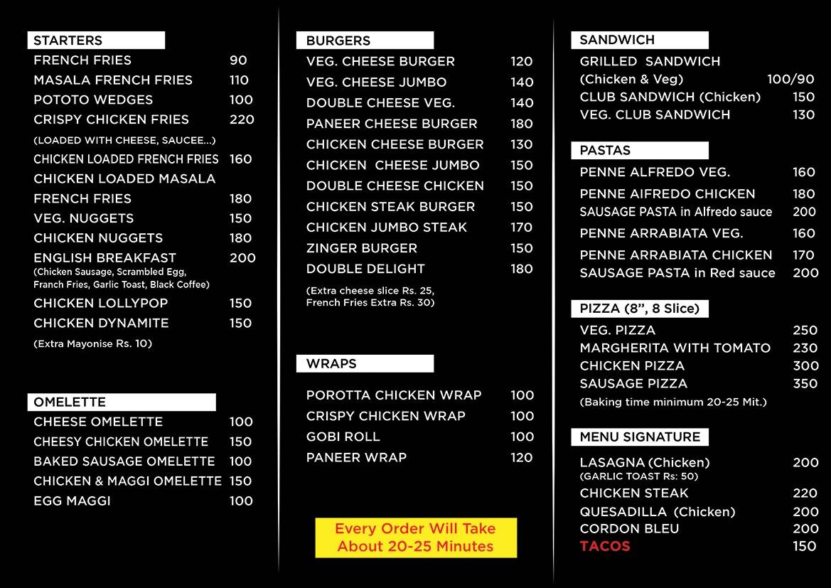 MONARCH European Pastry menu