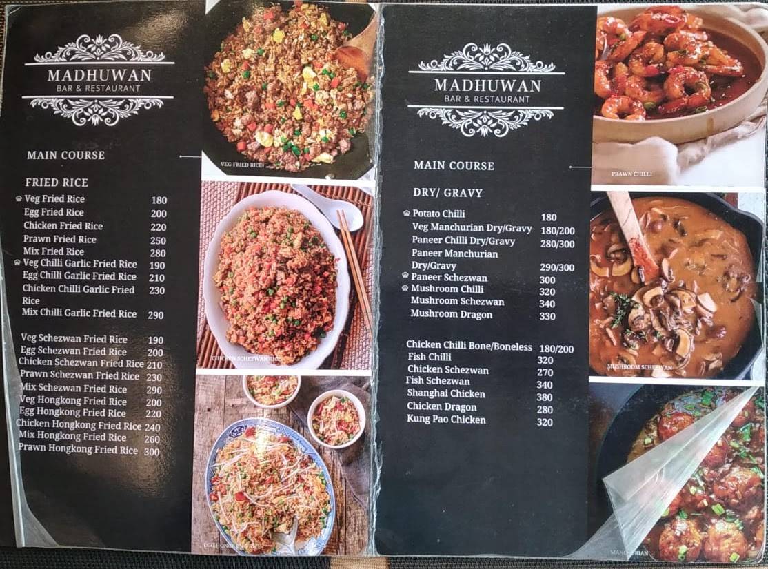 Madhuban Restaurant menu