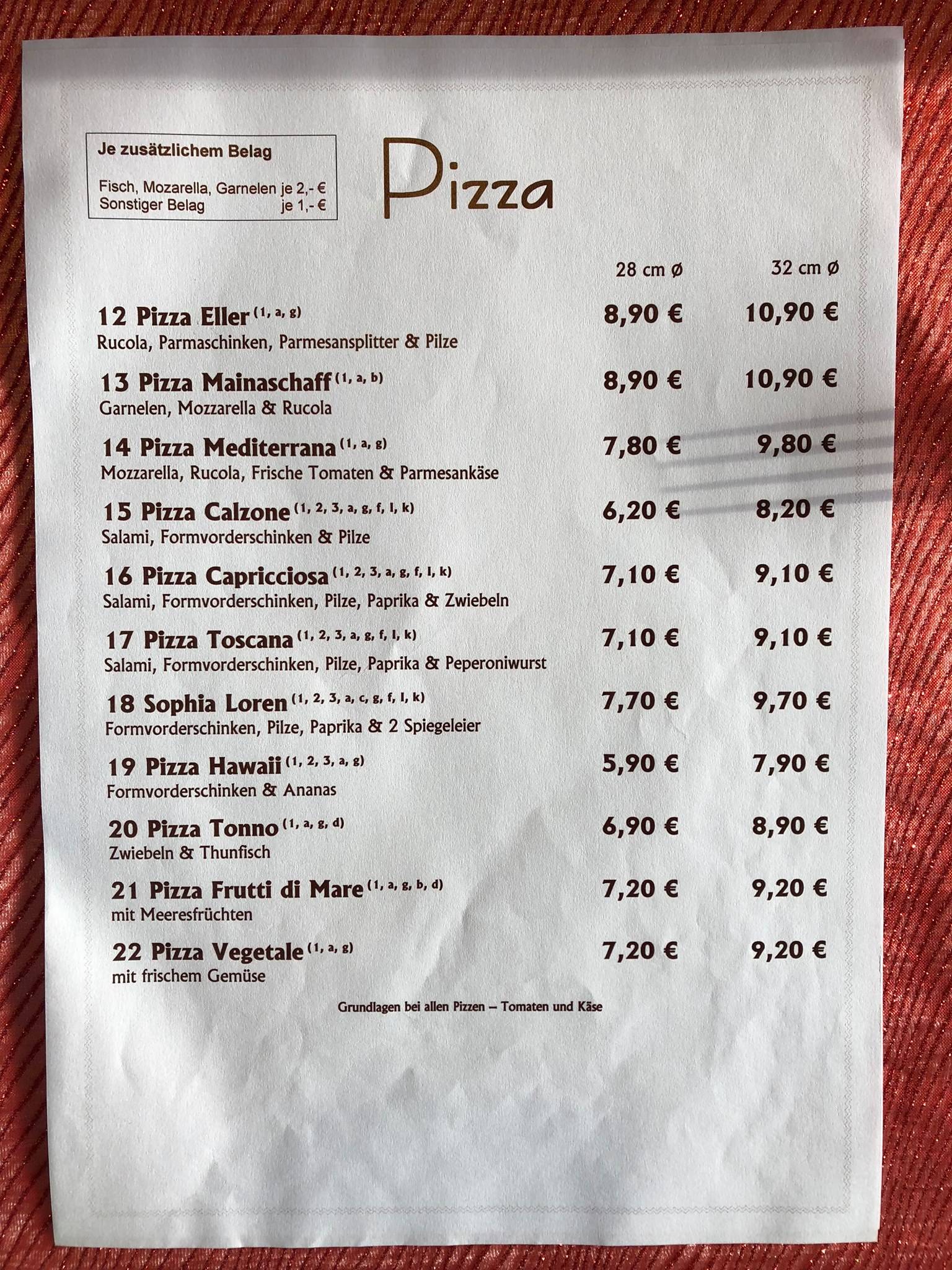 Menu de Eller Gaststätte / Gasthaus Eller