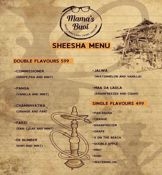 Mama's Buoi menu
