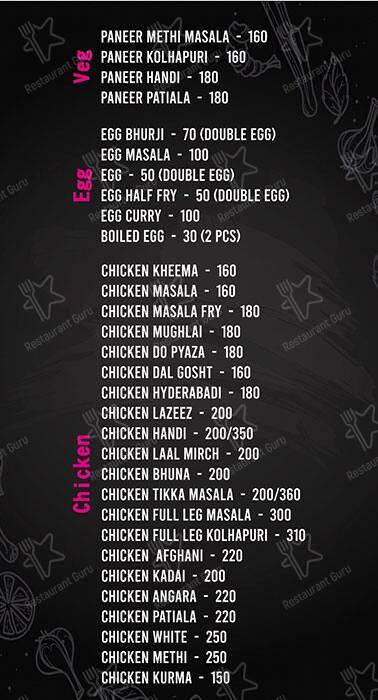 Mamma's Kitchen menu