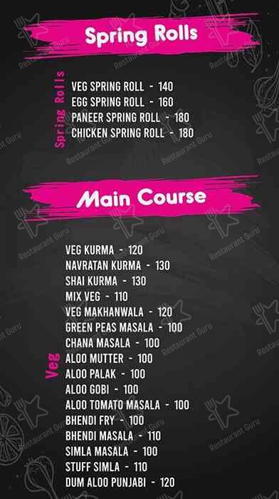 Mamma's Kitchen menu