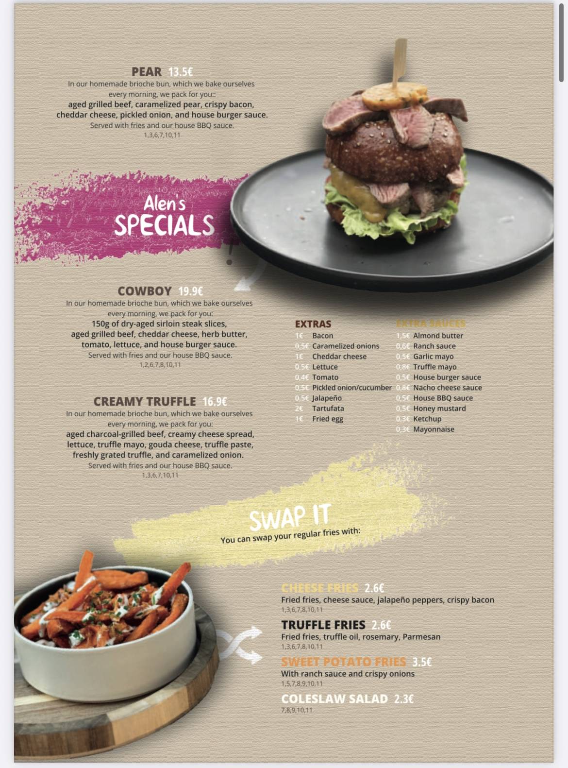 Menu de Mandl Food & Bar