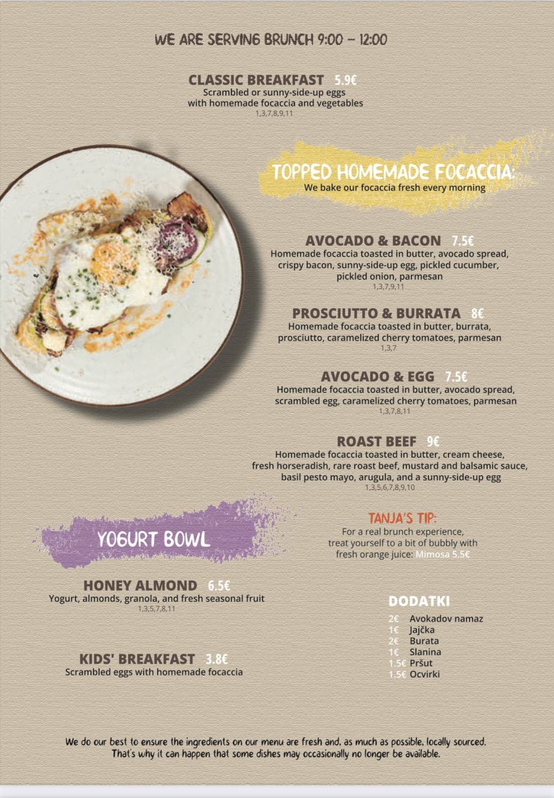 Menu de Mandl Food & Bar