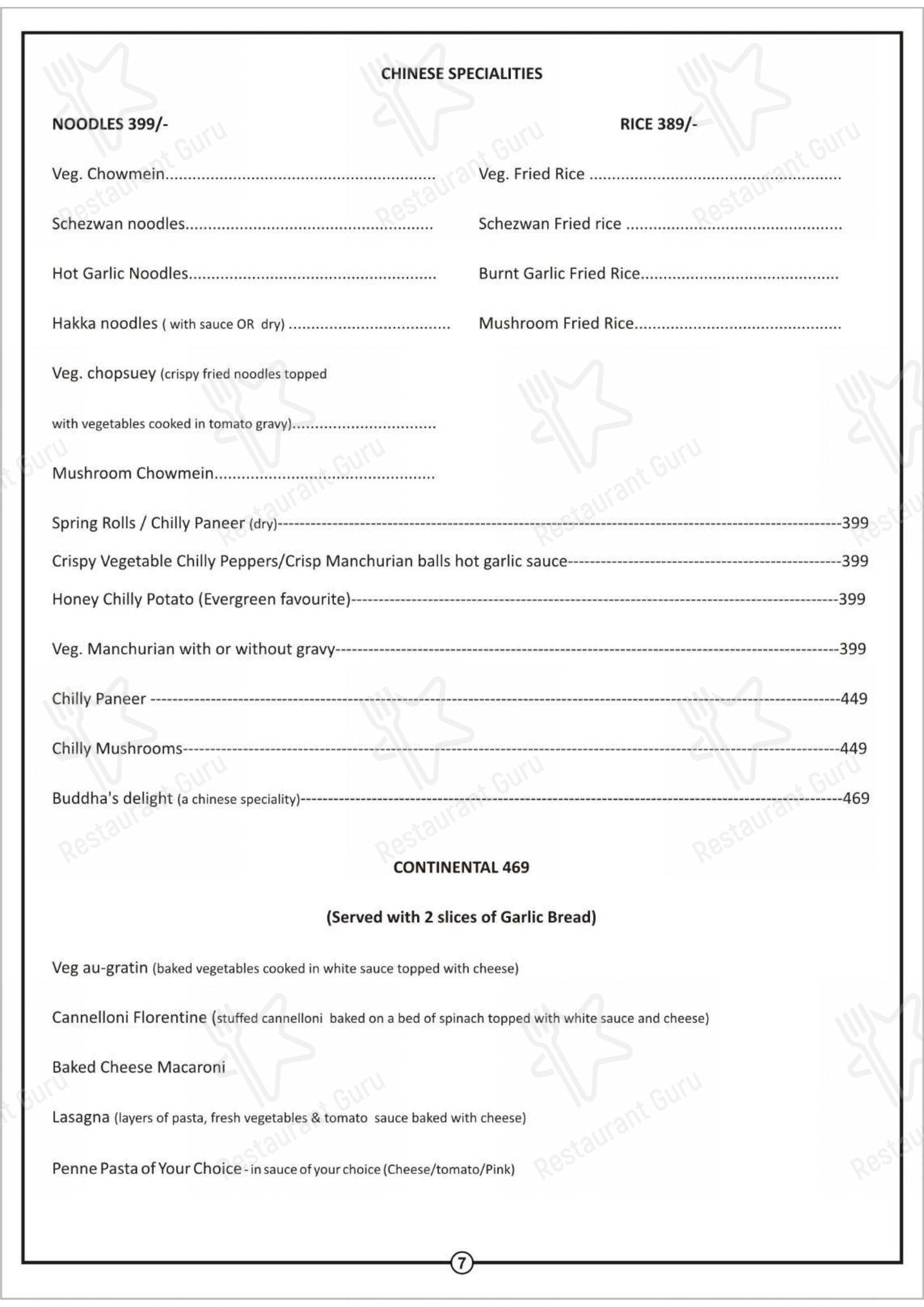 Mango Masala Restaurant in Ajmer - Menu