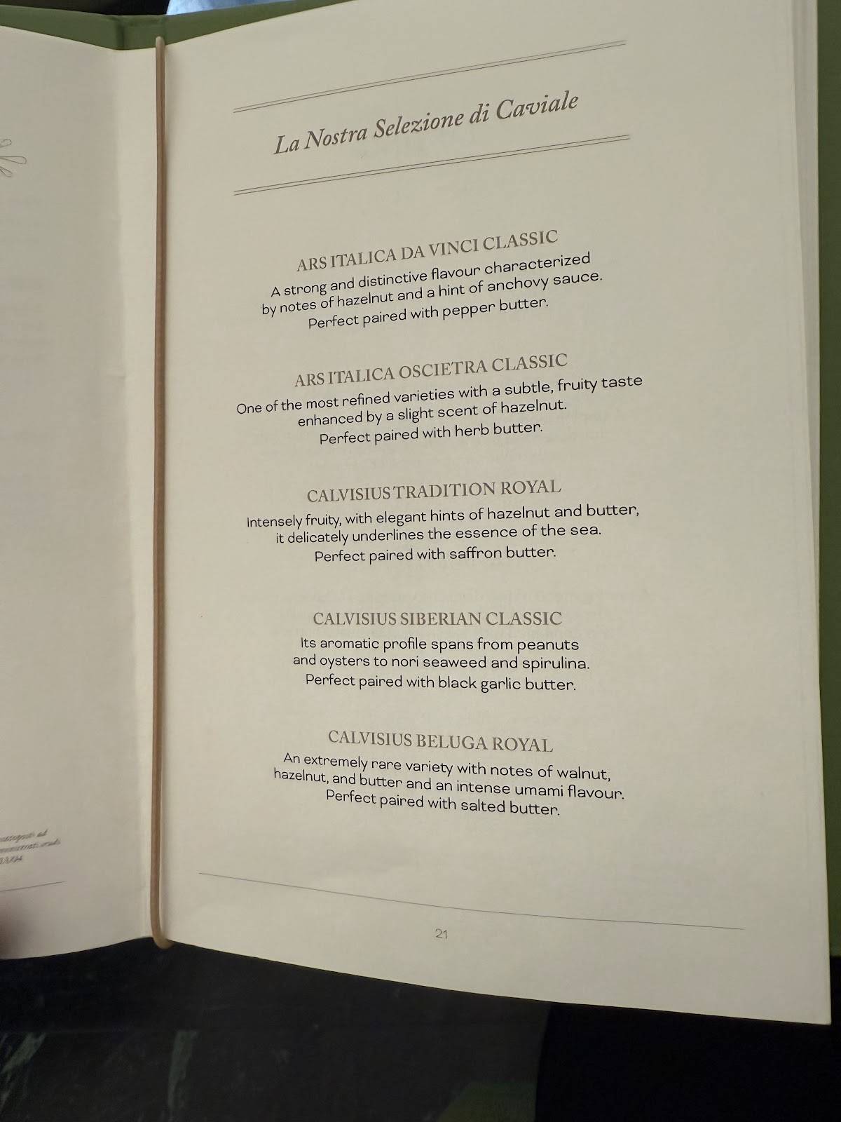 Menu di Marchesi 1824 