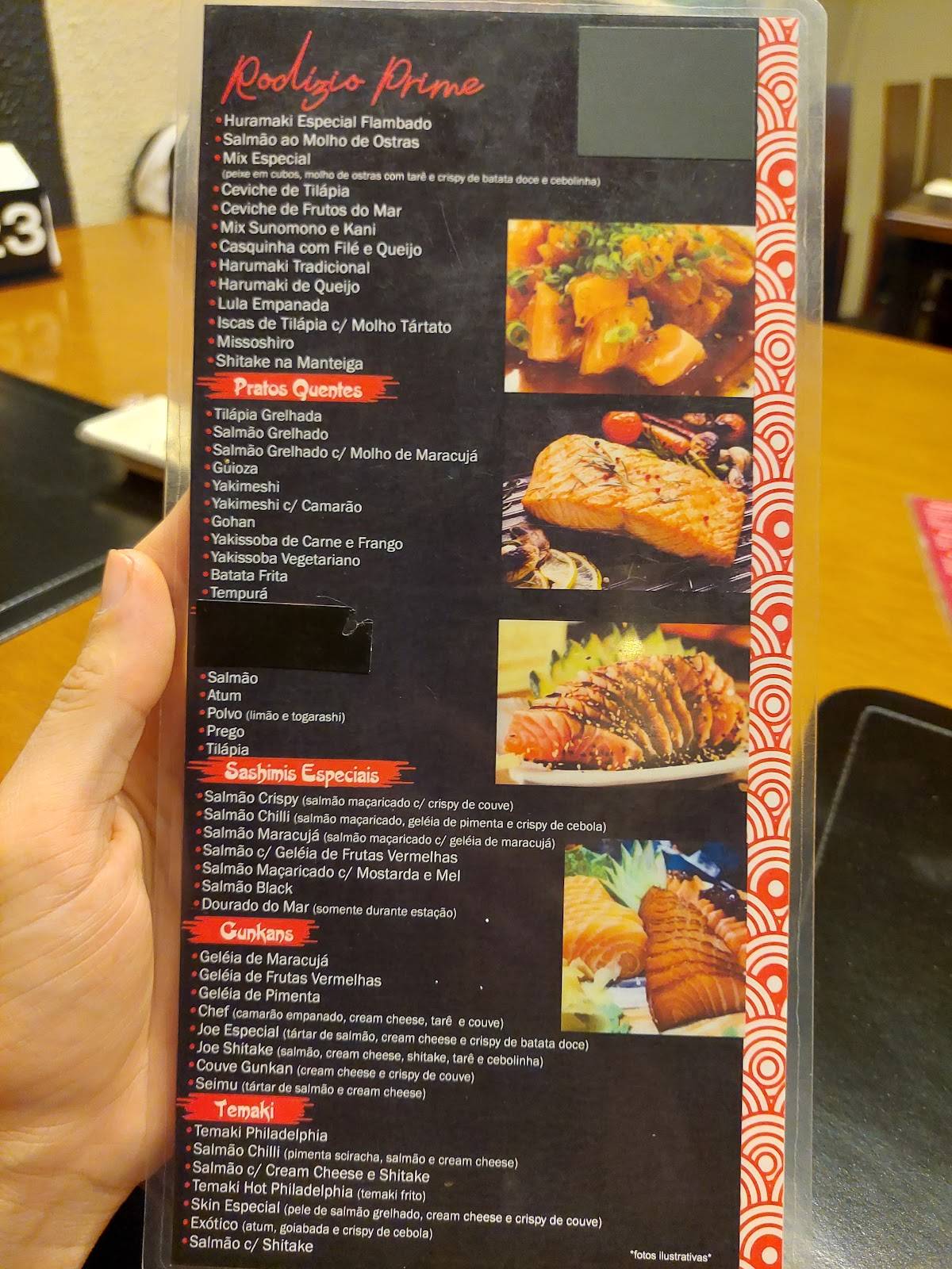 Mariaki Sushi Bar cardápio