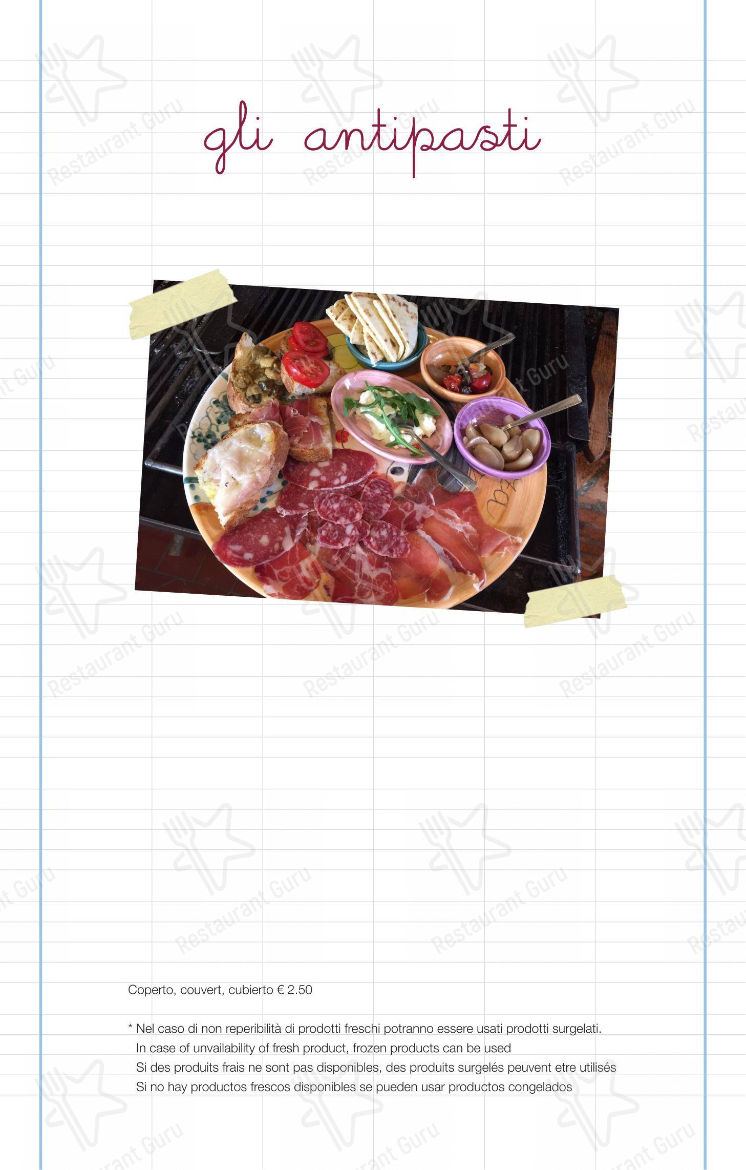 Menu per Marianaza in Faenza