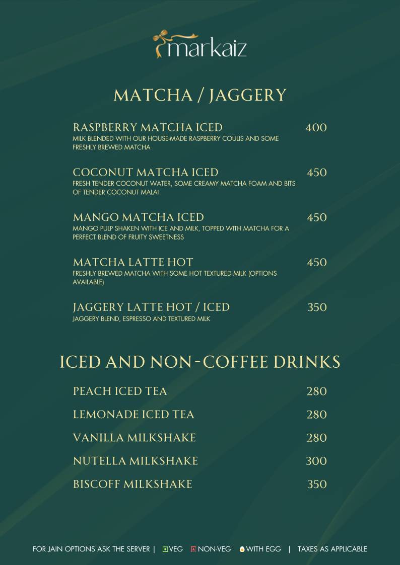 Markaiz menu