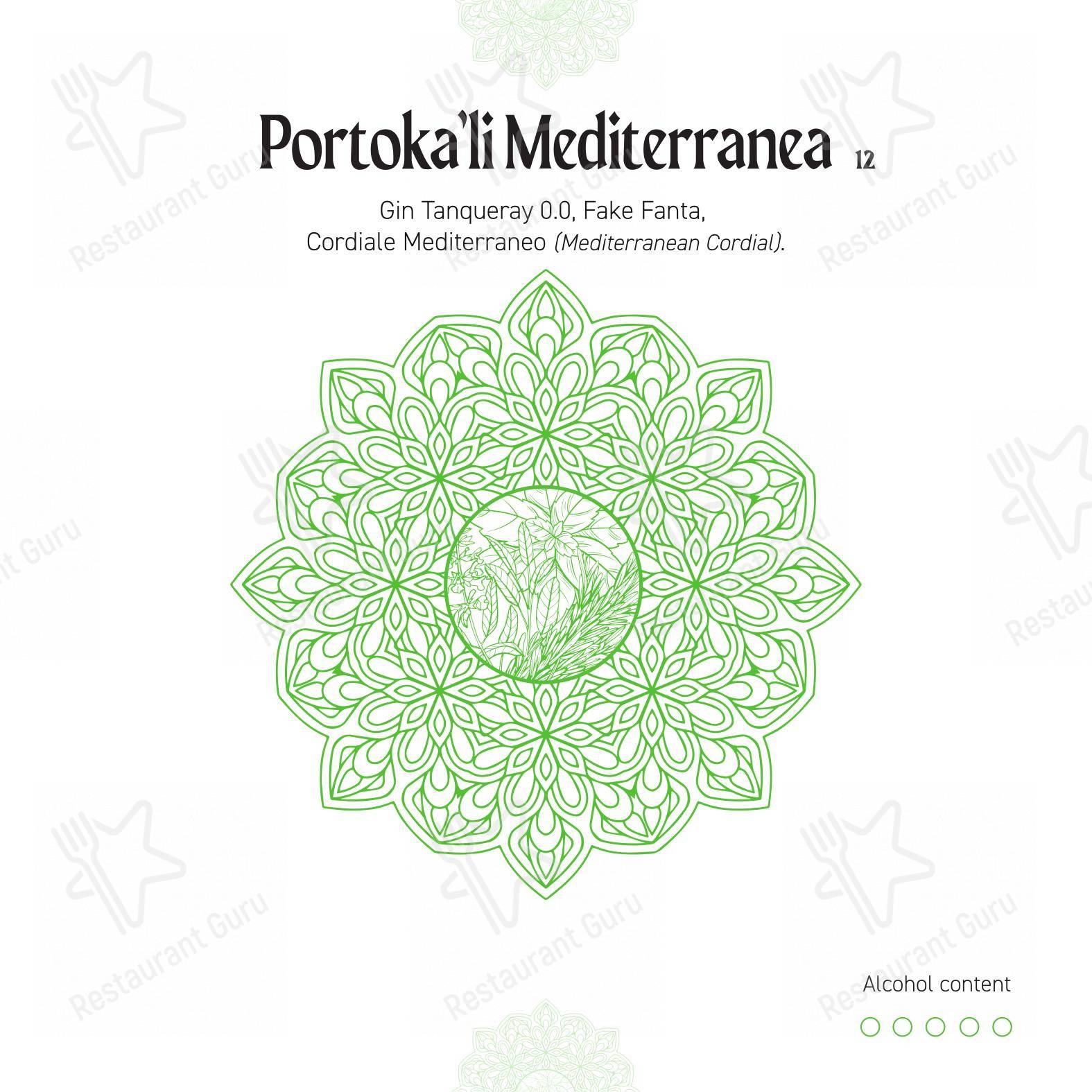 Menu pour Masa Rooftop restaurant