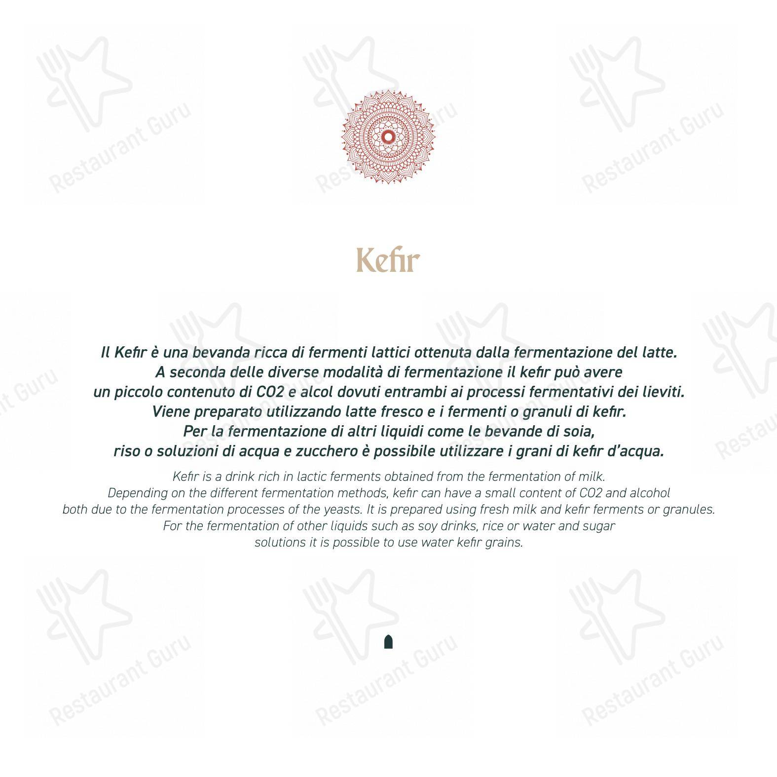 Masa Rooftop dans Rome - Menu
