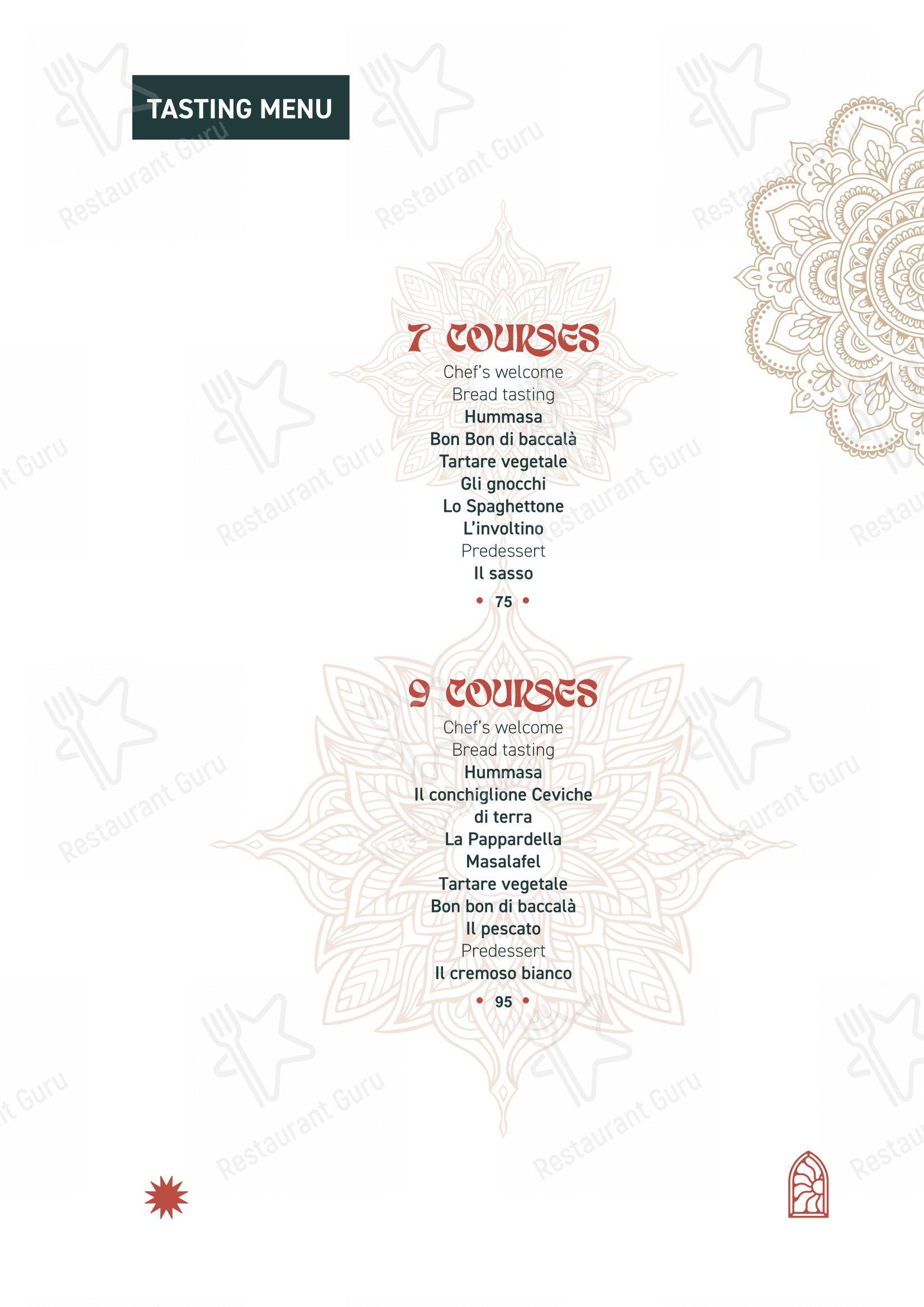 Menu pour Masa Rooftop - Ночное меню